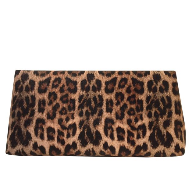 Women's Synthetic Leather Leopard Clutch - Image 4