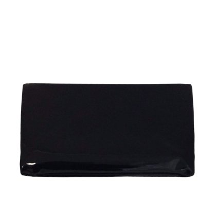 Black Basic Folding Clutch